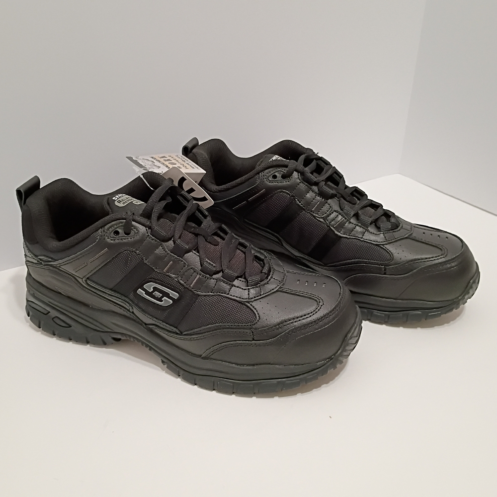 Skechers Soft Stride Grinnel Wide Fit Men's Black Safety Work Sneaker - Picture 3 of 8